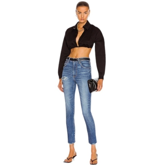 Moussy Denim - Moussy Vintage Hammond Skinny Jeans Distressed Raw Hem Denim Size 25